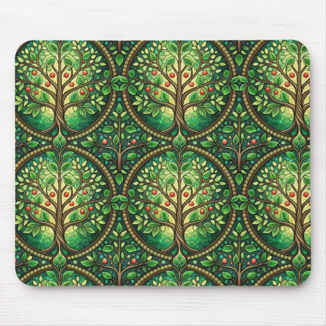 Alfombrilla De Ratón Ornate mousepad design featuring a repeating  (Frente)