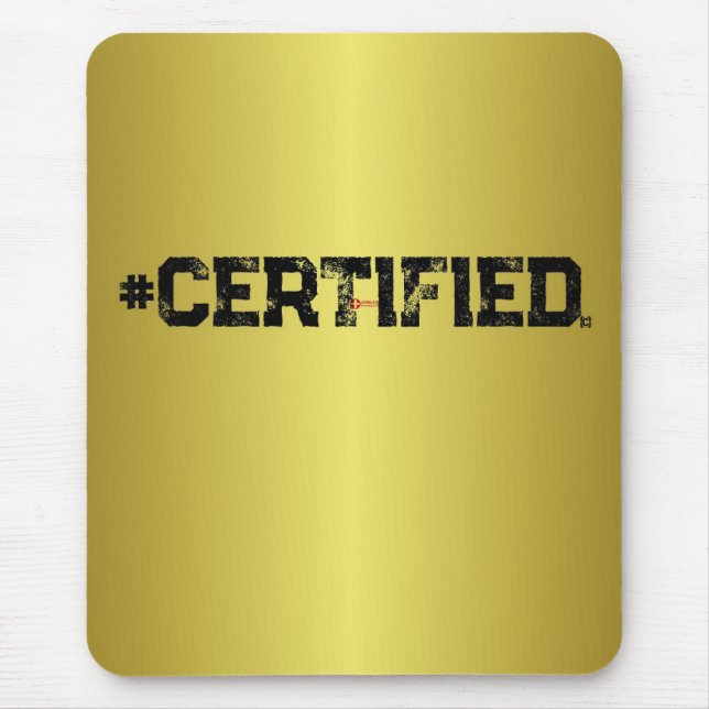 ALFOMBRILLA DE RATÓN ORO CERTIFICADO (Frente)