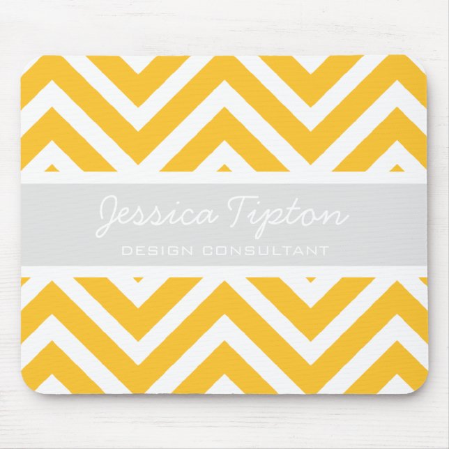 Alfombrilla De Ratón Oro Chevron Mousepad el | TBM (Frente)