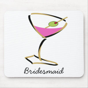 Alfombrilla De Ratón oro de martini divertido