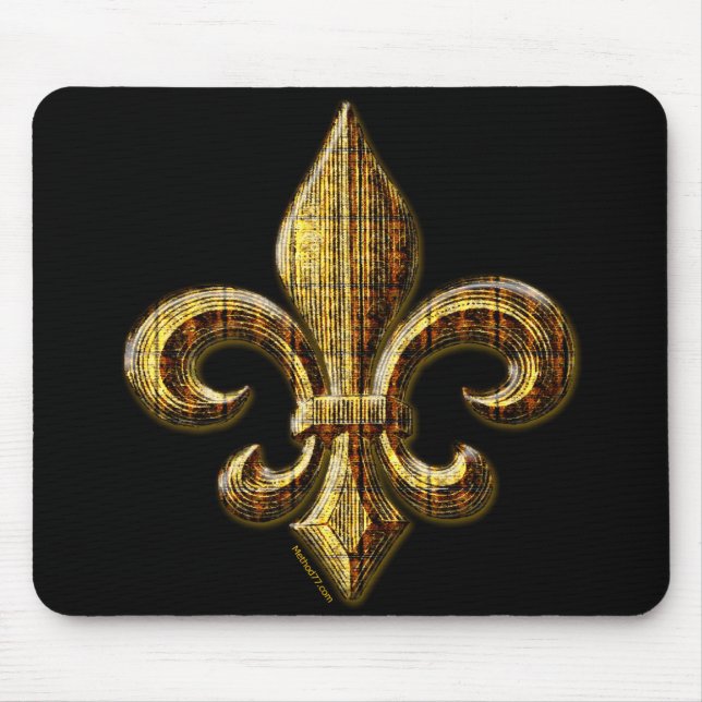Alfombrilla De Ratón Oro Fleur Mousepad (Frente)