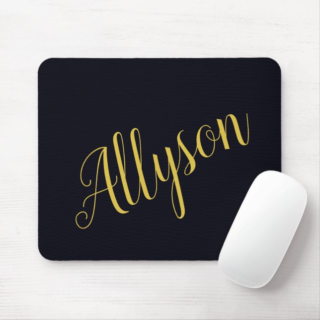 Alfombrilla De Ratón Oro glamour personalizado   (Con ratón)