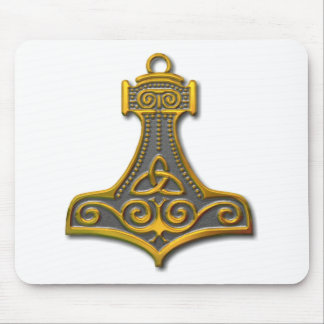 Alfombrilla De Ratón Oro martillo de Thor
