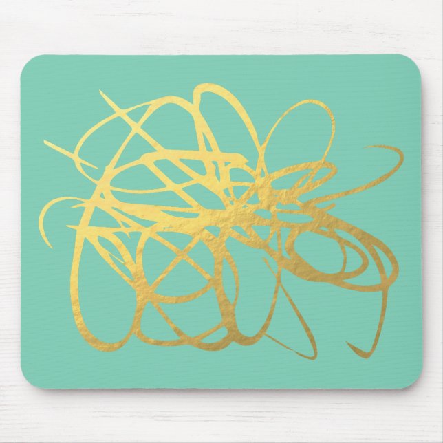 Alfombrilla De Ratón Oro negro magnífico Mousepadf para su oficina (Frente)