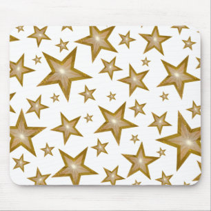 Alfombrilla De Ratón Oro Stars mousept white