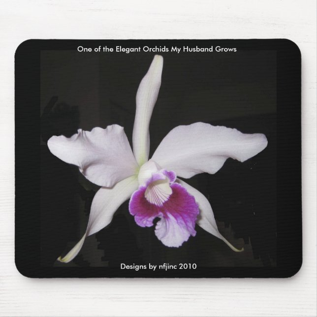 Alfombrilla De Ratón Orquídea elegante Mousepad 1 (Frente)