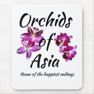 Alfombrilla De Ratón Orquídeas de Asia