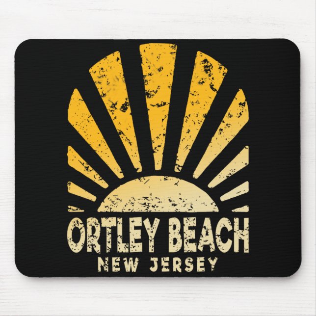 Alfombrilla De Ratón Ortley Beach Nj - Sunny Ortley Beach New Jersey  (Frente)