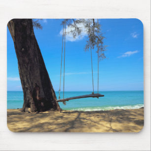 Alfombrilla De Ratón Oscilaciones y árbol en la arena