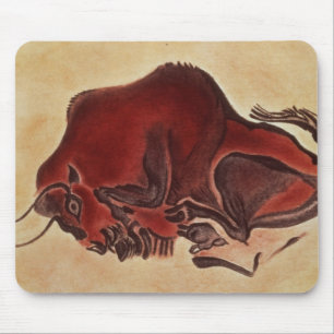 Alfombrilla De Ratón Oscile la pintura de un bisonte, último