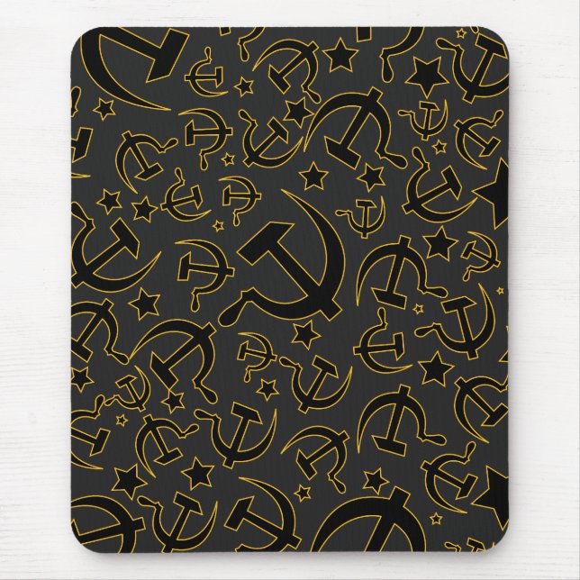 Alfombrilla De Ratón Oscuridad comunista de la estera del ratón (Frente)