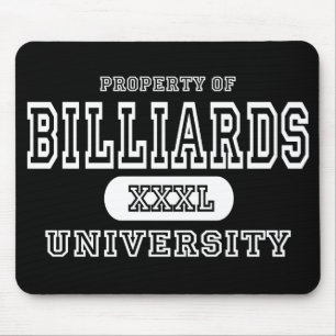 Alfombrilla De Ratón Oscuridad de la universidad de los billares
