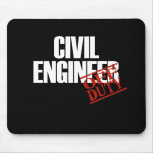 ALFOMBRILLA DE RATÓN OSCURIDAD DEL INGENIERO CIVIL