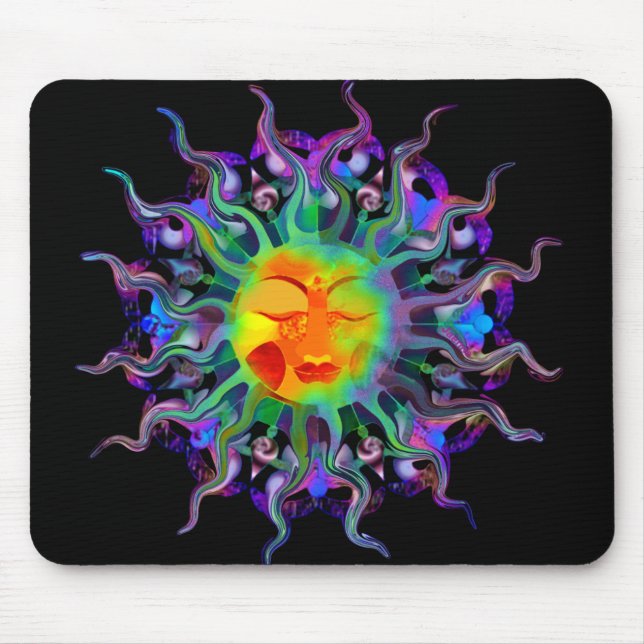 Alfombrilla De Ratón Oscuridad Mousepad de Chakra Sun (Frente)