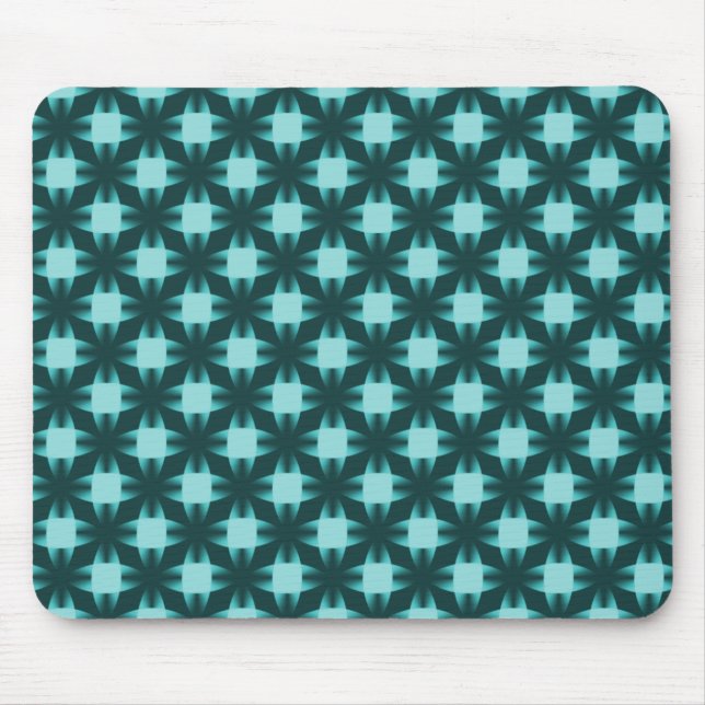Alfombrilla De Ratón Oscuro Verde azulado Daring Disks Mousepad (Frente)