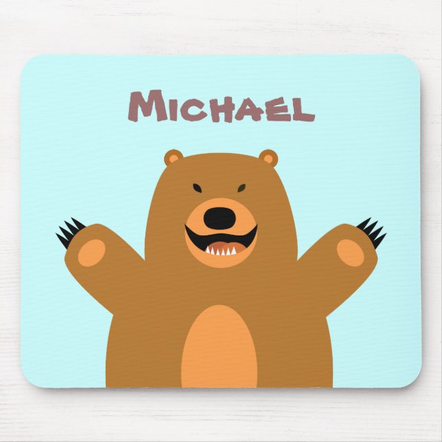 Alfombrilla De Ratón Oso adaptable Mousepad (Frente)