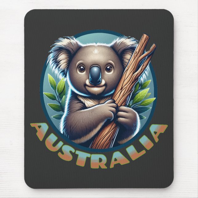 Alfombrilla De Ratón Oso australiano de Koala (Frente)
