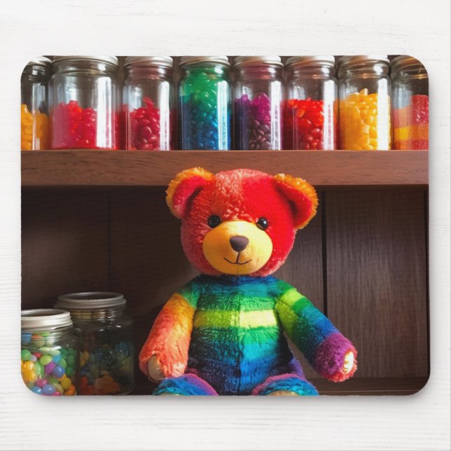 Alfombrilla De Ratón Oso colorido (Frente)
