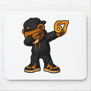 Alfombrilla De Ratón Oso Dabbing 67 Meme Divertido Brainrot Hip Hop Niñ