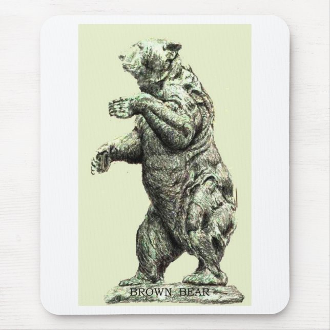 Alfombrilla De Ratón OSO de BROWN Mousepad (Frente)