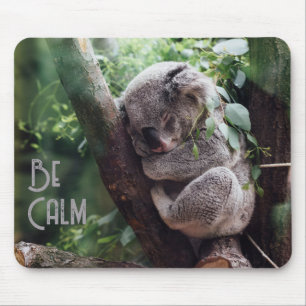 Alfombrilla De Ratón Oso de Koala, animales curtidos, almohadilla de ra