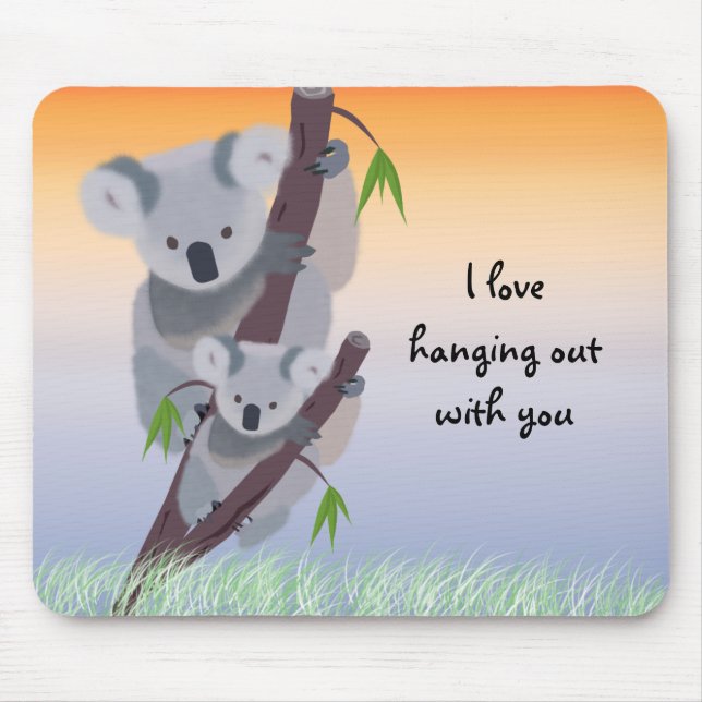 Alfombrilla De Ratón Oso de koala australiano lindo Mousepad (Frente)