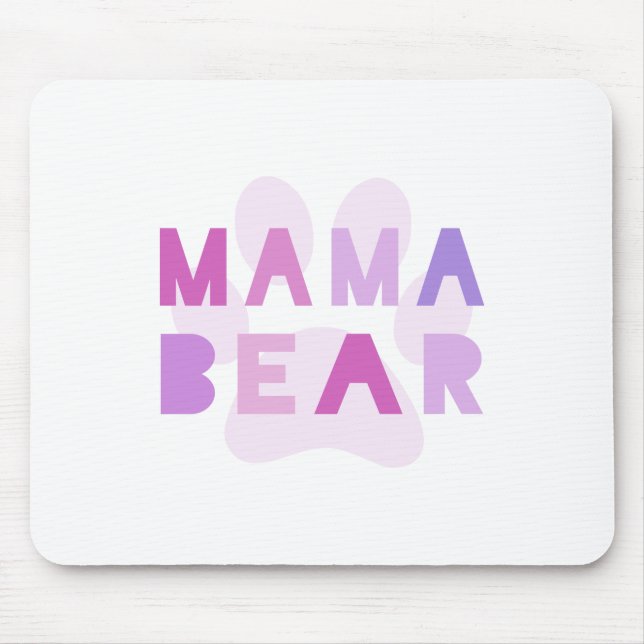 Alfombrilla De Ratón Oso de la mamá (Frente)