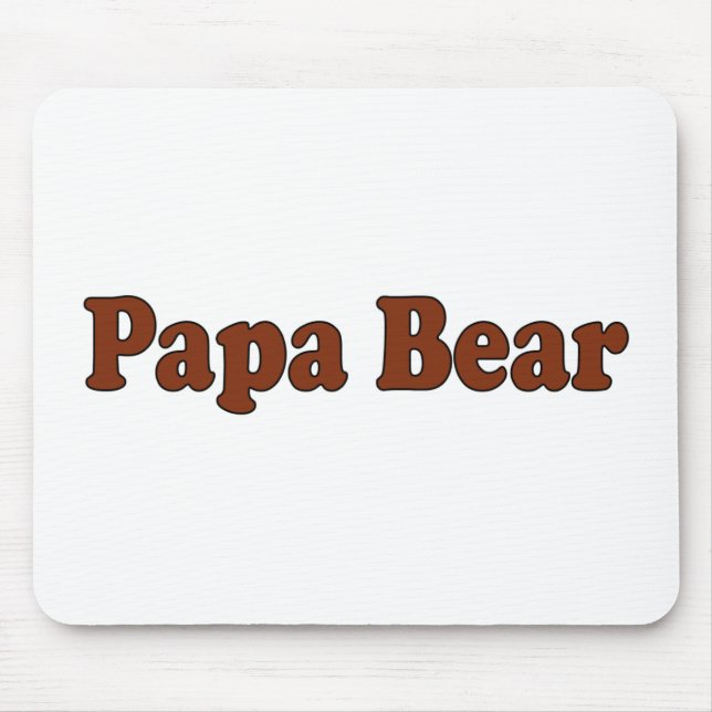 Alfombrilla De Ratón Oso de la papá (Frente)