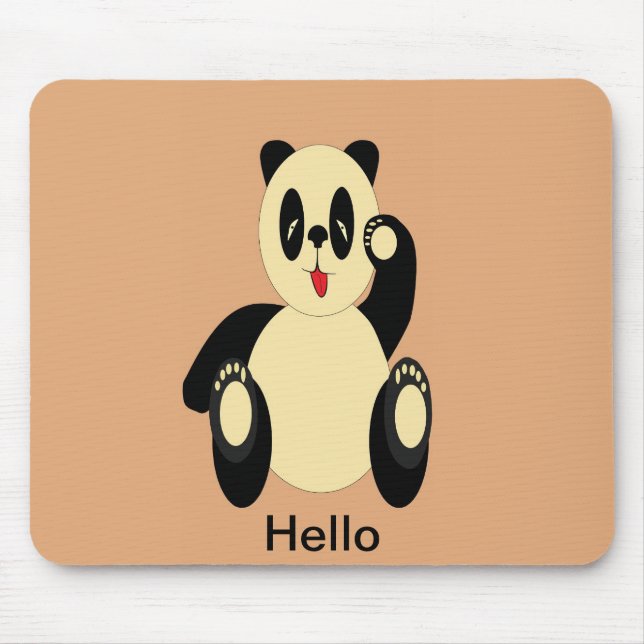 Alfombrilla De Ratón Oso de panda (Frente)