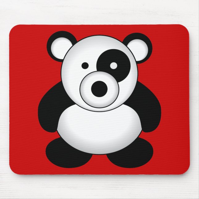 Alfombrilla De Ratón Oso de panda Mousepad (Frente)