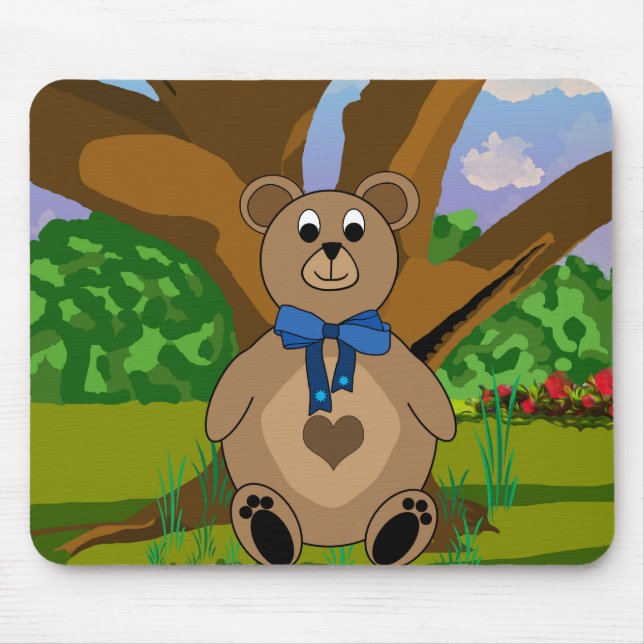 Alfombrilla De Ratón Oso de peluche (Frente)