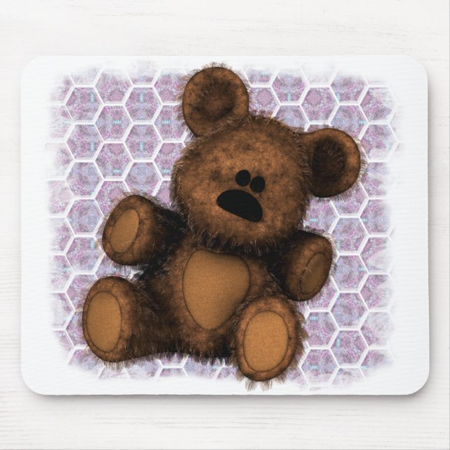 Alfombrilla De Ratón Oso de peluche Mousepad (Frente)