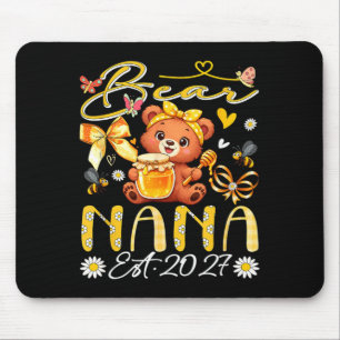 Alfombrilla De Ratón Oso del Día de la Madre Nana Est 2027 Corbata de L