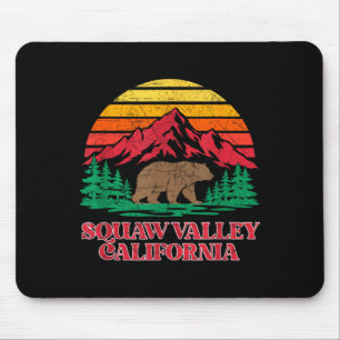 Alfombrilla De Ratón oso grizzly vintage valle olímpico california