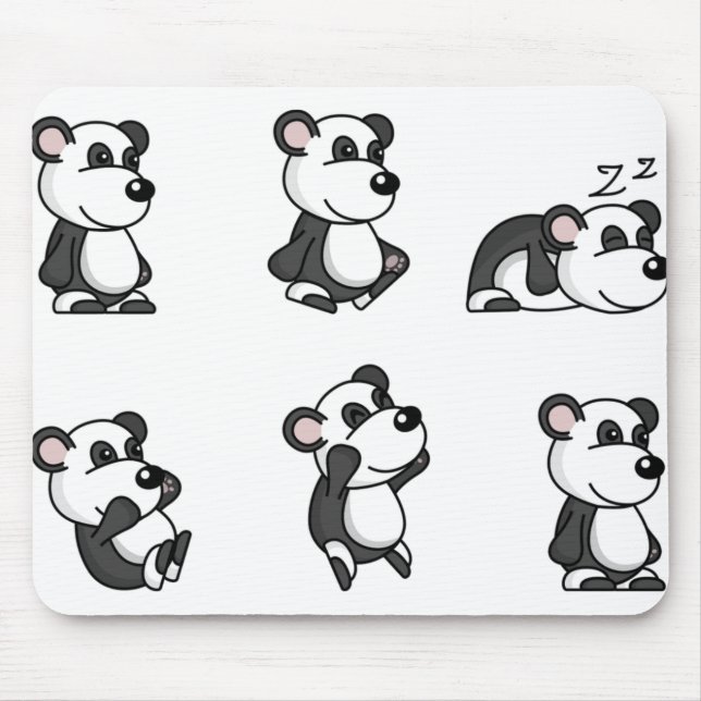Alfombrilla De Ratón Oso panda (Frente)