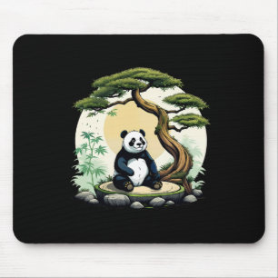 Alfombrilla De Ratón Oso Panda Buda Zen Yoga Idea de Meditación 