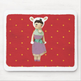 Alfombrilla De Ratón Oso polar de muñeca vintage nieve fresco rupydeteq