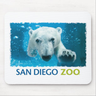 Alfombrilla De Ratón Oso polar del parque zoológico de San Diego