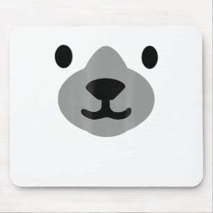 Alfombrilla De Ratón Oso Polar Halloween Disstume Divertidos niños adul