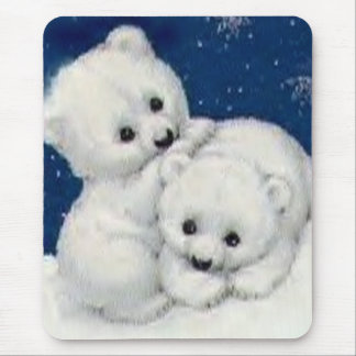 Alfombrilla De Ratón Oso polar lindo Cubs