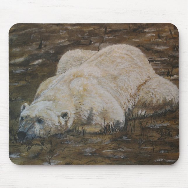 Alfombrilla De Ratón Oso polar Mousepad (Frente)
