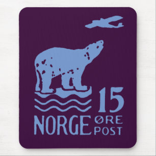 Alfombrilla De Ratón Oso Polar Noruego De 1925