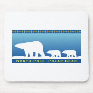 Alfombrilla De Ratón Oso Polar sobre Hielo