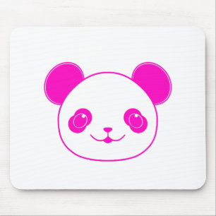 Alfombrilla De Ratón Oso rosa Kawaii Panda