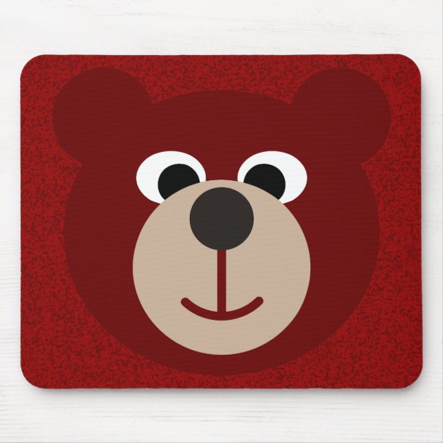 Alfombrilla De Ratón Oso sonriente (Frente)