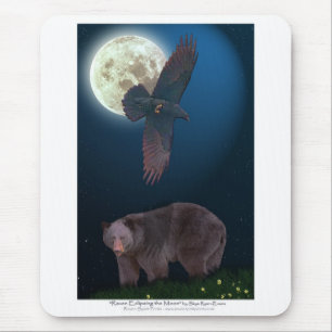 Alfombrilla De Ratón OSO Y RAVEN Art Mousepad