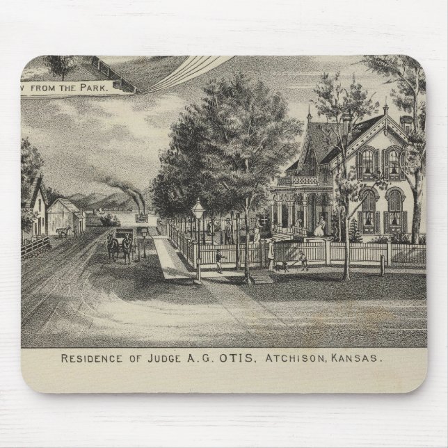 Alfombrilla De Ratón Otis Price Villa, Kansas (Frente)