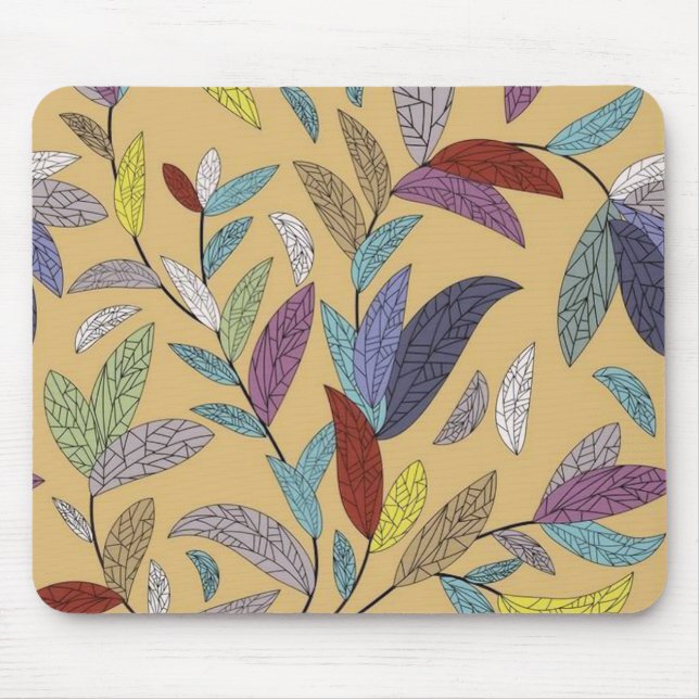 Alfombrilla De Ratón Otoño deja a Mosaic Mousepad (Frente)