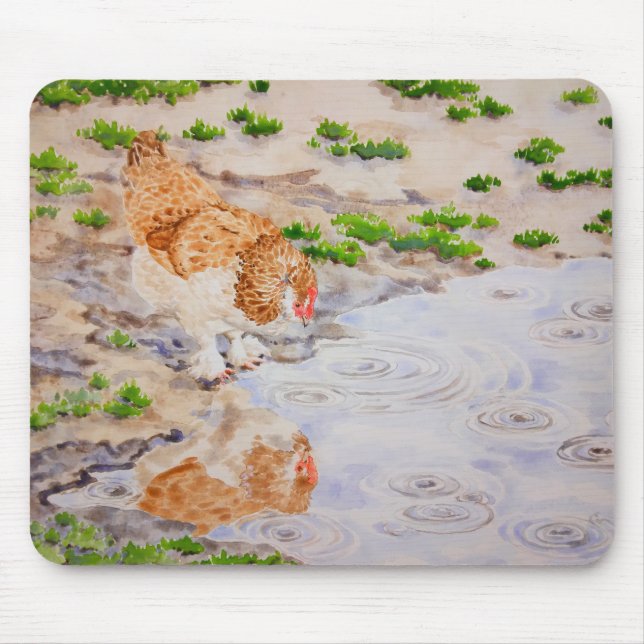 Alfombrilla De Ratón Otoño el Mousepad de pollo (Frente)