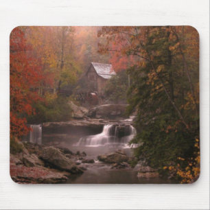Alfombrilla De Ratón Otoño en las maderas Mousepad